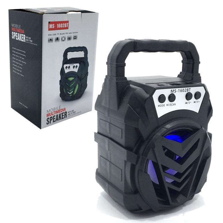 Kablosuz Taşınabilir Şarjlı Led Işıklı Radyolu Bluetooth Hoparlör