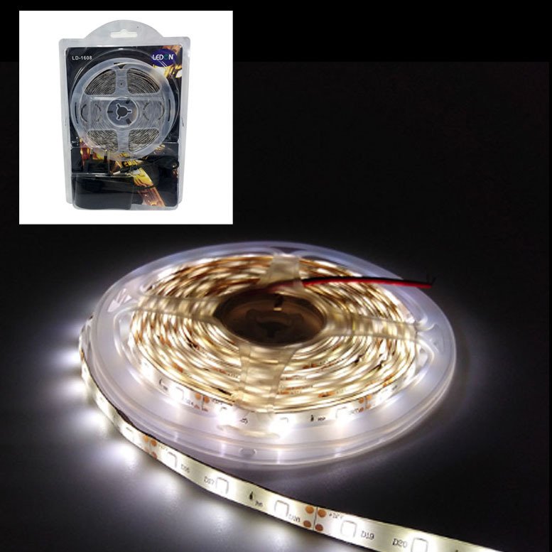 4,5metre 12V İç ve Dış Mekan Beyaz LED Şerit Su Geçirmez Led Işık 60 Led'li