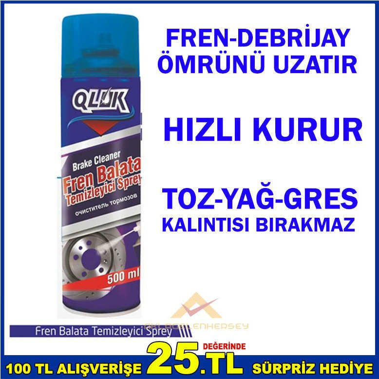 500ml FREN DEBRİYAJ ve BALATA TEMİZLEME SPREYİ