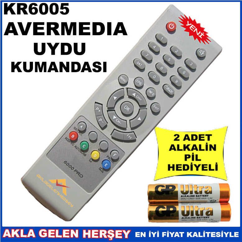 AVERMEDİA UYDU CİHAZI Receiver KUMANDASI KR6005