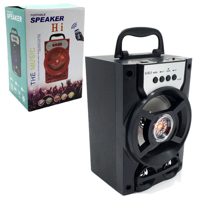 Şarjlı Led Işıklı Kablosuz Bluetooth Hoparlör Usb Girişli G-H13