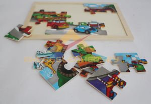 ÇOCUKLAR İÇİN EĞİTİCİ AHŞAP PUZZLE MOTORLU ARAÇLAR