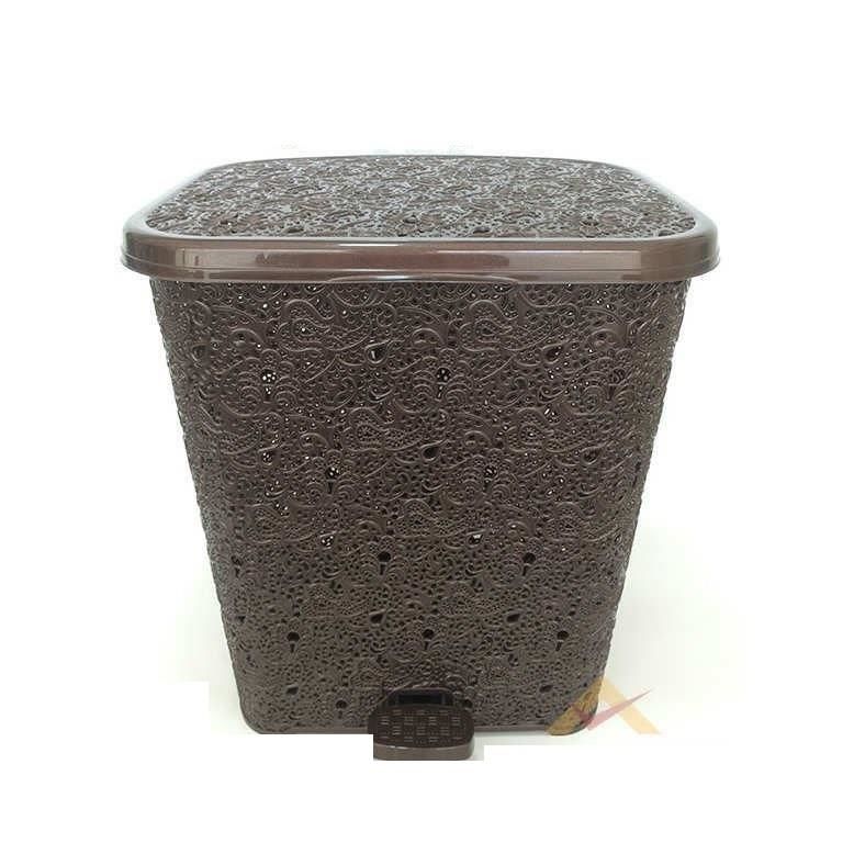 48X40 PEDALLI DANTEL DESEN KİRLİ ÇAMAŞIR SEPETİ