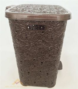 48X40 PEDALLI DANTEL DESEN KİRLİ ÇAMAŞIR SEPETİ