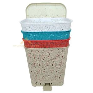 48X40 PEDALLI DANTEL DESEN KİRLİ ÇAMAŞIR SEPETİ