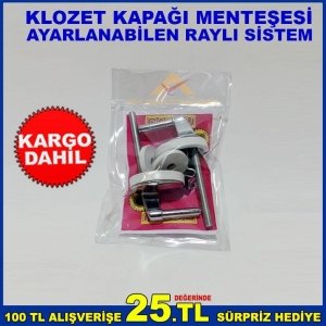 AYARLANABİLEN RAYLI SİSTEM KLOZET KAPAĞI BAĞLAMA TAKIMI