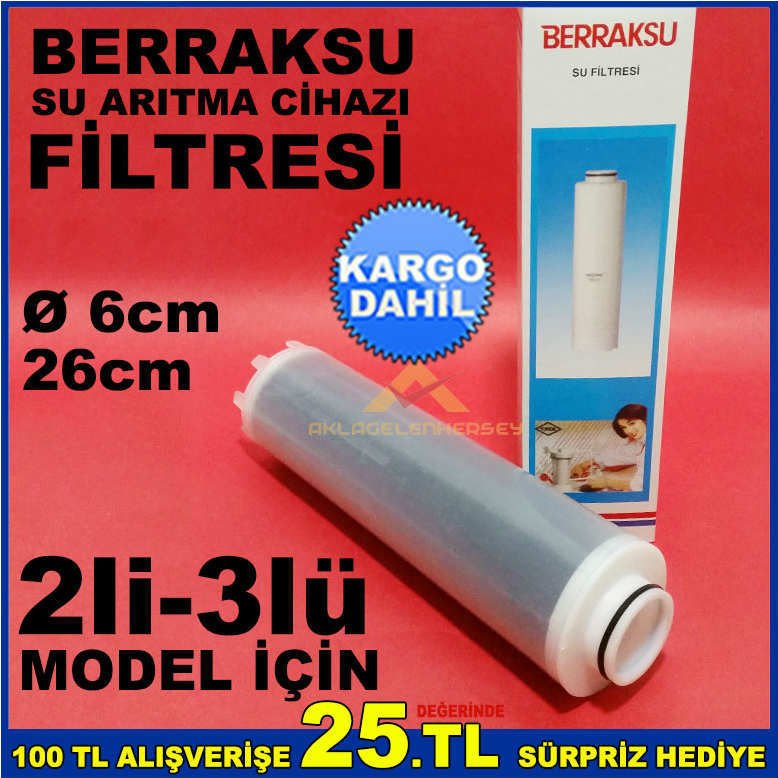 Berrak su arıtma cihazı için orjinal filtre-karbon-BERRAKSU SU ARITMA CİHAZI FİLTRESİ KARBON FİLTRE
