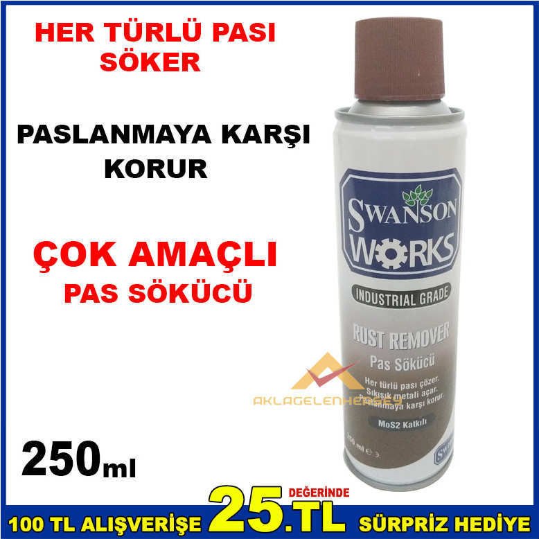 SWANSON WORKS 250ml ÇOK AMAÇLI PAS SÖKÜCÜ SPREY