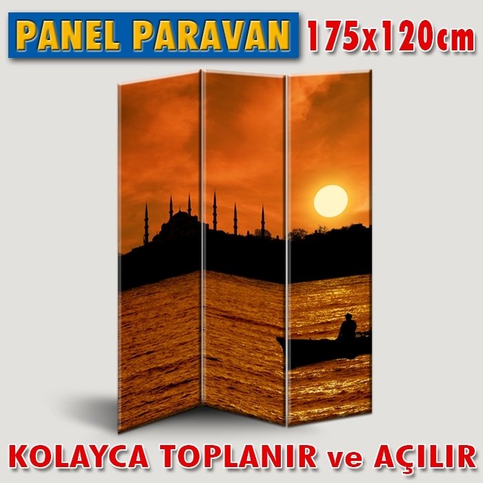 GÖRSEL KATLANIR PANEL BÖLME SİSTEMİ-İSTANBUL-YARIMADA GÜNBATIMI