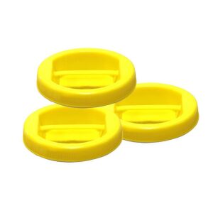 Pratik Kullanışlı Sarı Renk Kavanoz Kapağı Plastik 11 cm (3 Adet)