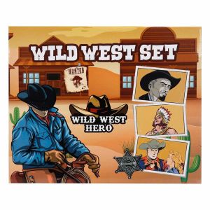 At Arabalı 2 Katlı Kovboy Oyun Seti - Beyaz-Siyah At