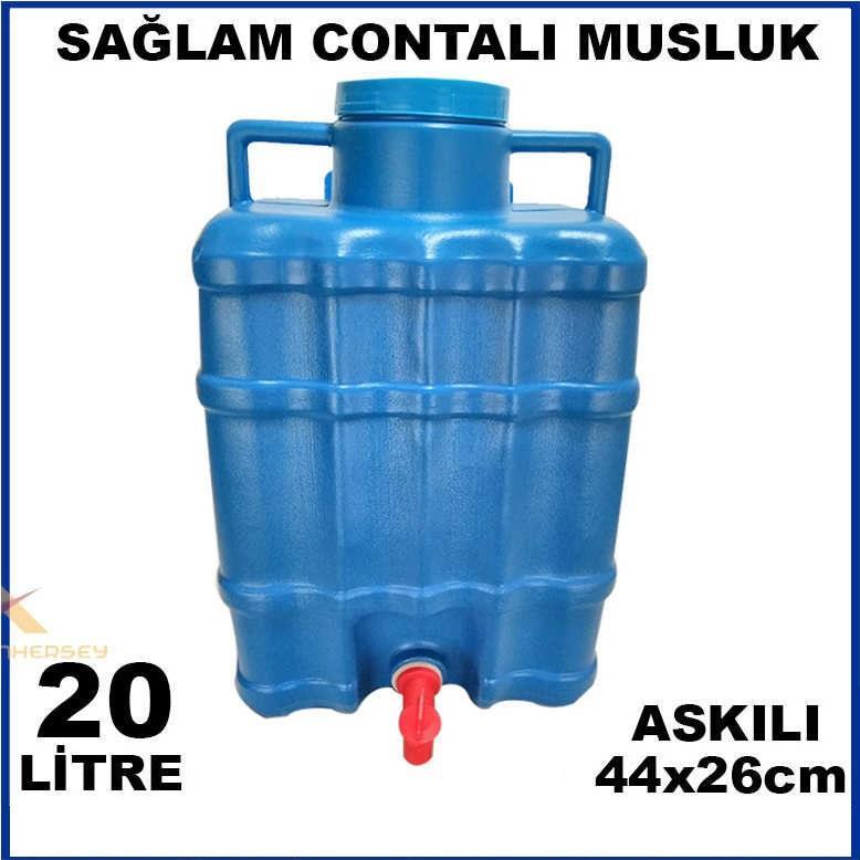 TAŞINABİLİR MUSLUKLU SEYYAR ÇEŞME 20 LT ASKILI MUSLUKLU BİDON BAHÇEYE EVE ARACA PRATİK AKARSU ÇÖZÜM