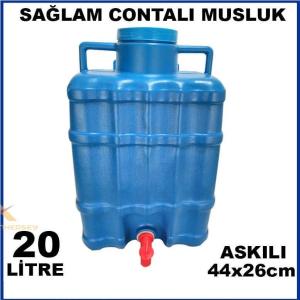 TAŞINABİLİR MUSLUKLU SEYYAR ÇEŞME 20 LT ASKILI MUSLUKLU BİDON BAHÇEYE EVE ARACA PRATİK AKARSU ÇÖZÜM