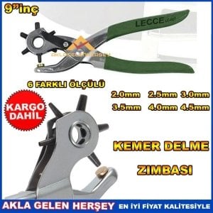 Ücretsiz Kargo 6 FARKLI ÖLÇÜLÜ 9inç LECCE KEMER DELME ZIMBASI