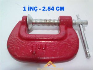 ÇELİK SIKIŞTIRMA MENGENESİ 3 FARKLI BOYDA 3 ADET ÇELİK MENGENE G-CLAMP ÇELİK-DÖKÜM EL MENGENESİ SET