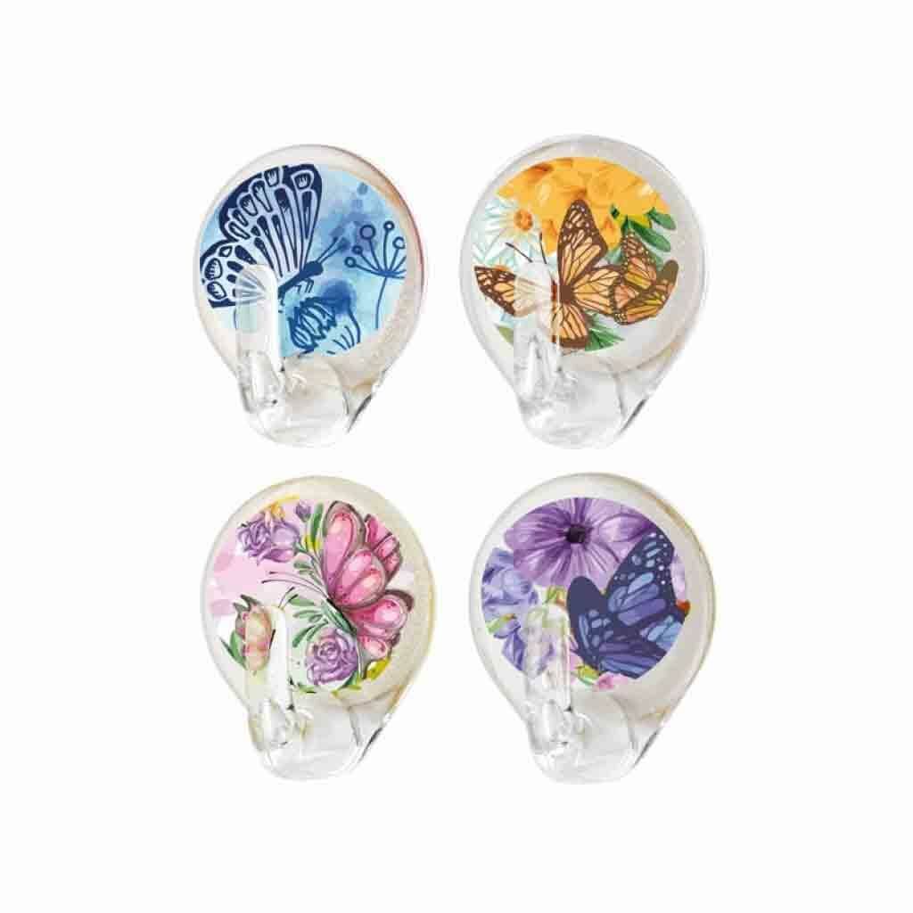 L-638 4 Adet Küçük Damla Yapışkan Askı