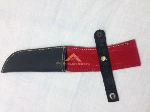Osmanlı Tuğralı Kemere Takılabilen Kılıflı Av ve Avcı Bıçağı 28cm