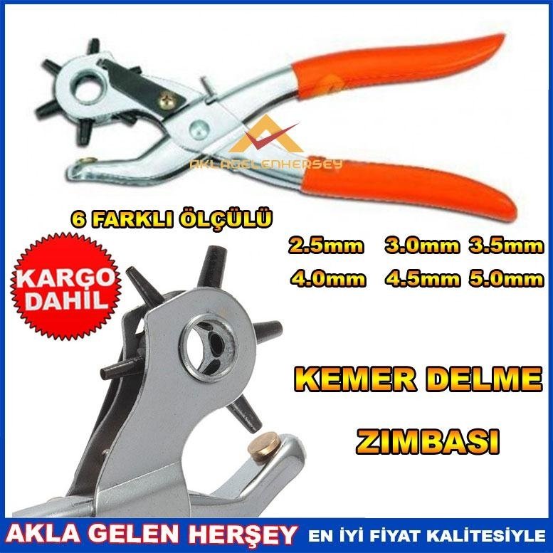 Ücretsiz Kargo 6 ÖLÇÜLÜ PROFESYONEL SOMA KEMER DELME MAKİNASI