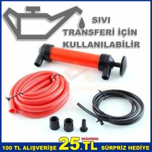 SİFON POMPA AKVARYUM TEMİZİLİĞİ SU TAHLİYESİ SU TRANSFERİ İÇİN HER TÜRLÜ SIVI AKTARMA EL POMPASI