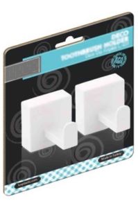 L-650 2 Adet Zen Beyaz Yapışkan Askı