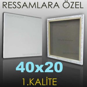 RESSAMLARA ÖZEL BOŞ RESİM TUVALİ HAZIRTUAL 40x20
