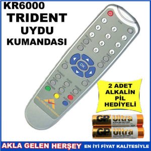 TRİDENT UYDU CİHAZI Receiver KUMANDASI KR6000