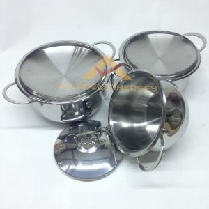 ÖMÜR BOYU GARANTİLİ ÇELİK TENCERE SETİ 3lü ÇELİK GÜVEÇ TENCERELER -2