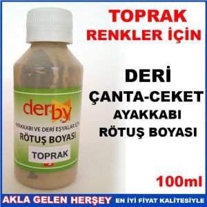 TOPRAK RENK DERİ ÇANTA CEKET AYAKKABI RÖTUŞ BOYA -2