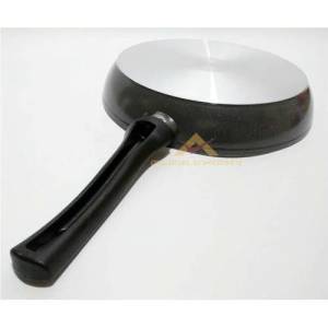 1.Kalite 30cm Döküm Kızartma Tavası Ezme Alüminyumdan Üretim İç Ve Dış Yüzeyi Granit Kaplama