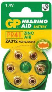 6Adet GP ZA312 PR41 1.4V KULAKLIK PİLİ Ø7.9xh3.6