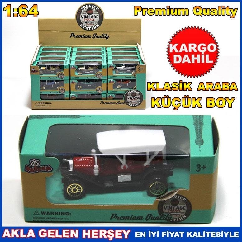 Ücretsiz Kargo KÜÇÜK BOY PREMIUM QUALITY RENKLİ KLASİK ARABA