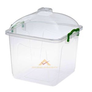 8 LİTRE KRİSTAL FANUS KAPAKLI ELİTE GIDA KABI