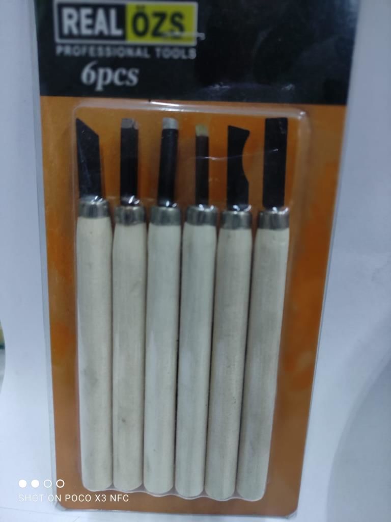 Hobi Dostu 6 Parça Ahşap Oyma Seti