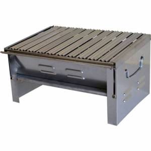 Katlanabilir Pratik Piknik Mangalı 430 Krom Çelik Izgara Barbekü Yer Kaplamaz 1.Kalite Mangal