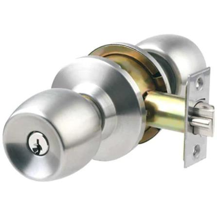 Otel oda kapısı tipi metal topuzlu kapı kilidi 35-45mm SİLİNDİRİK MANDAL TOPUZLU KAPI KOLU TOP KİLİT