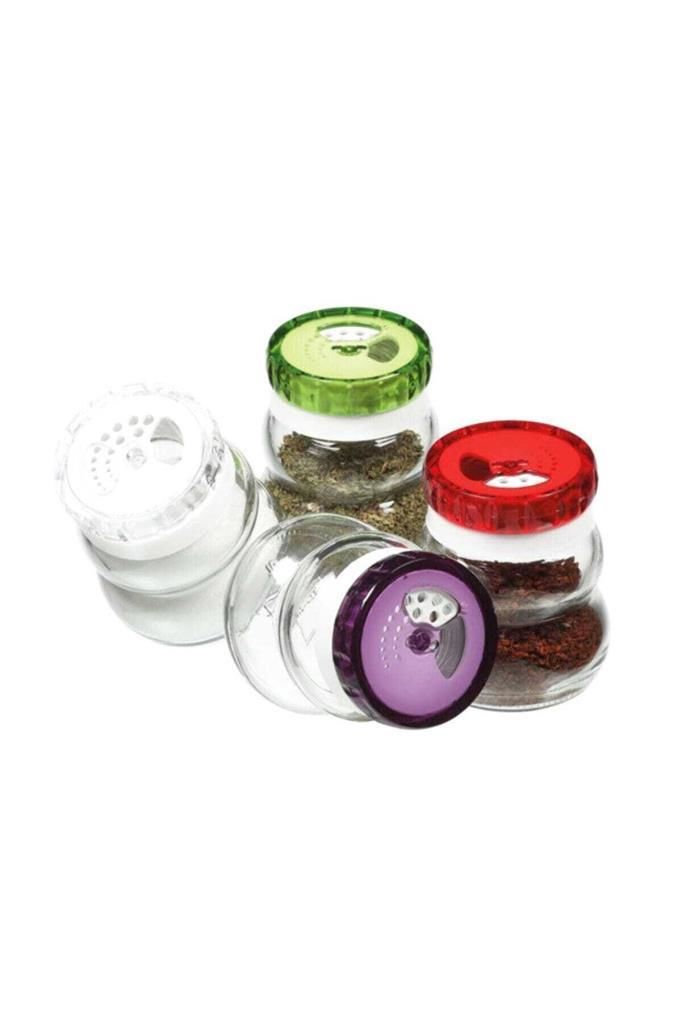 Pratik Dekoratif 200 CC Döner Kapaklı Baharatlık 2 Adet Fiyatıdır
