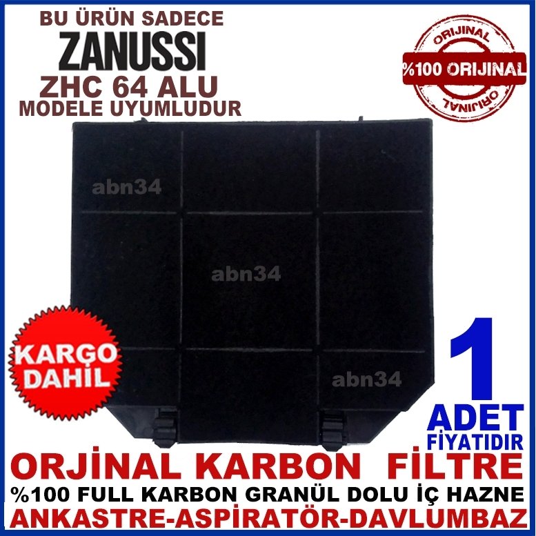 ZANUSSI ANKASTRE DAVLUMBAZ FİLTRESİ ZHC 64 ALU Filtre-1013