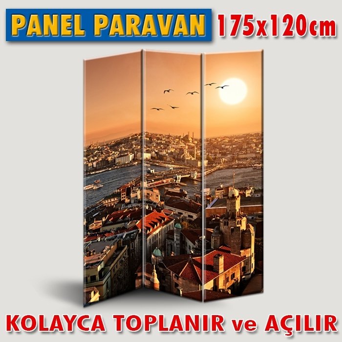 GÖRSELLİ KATLANIR PANEL BÖLME SİSTEMİ-İSTANBUL YARIMADA'YA BAKIŞ