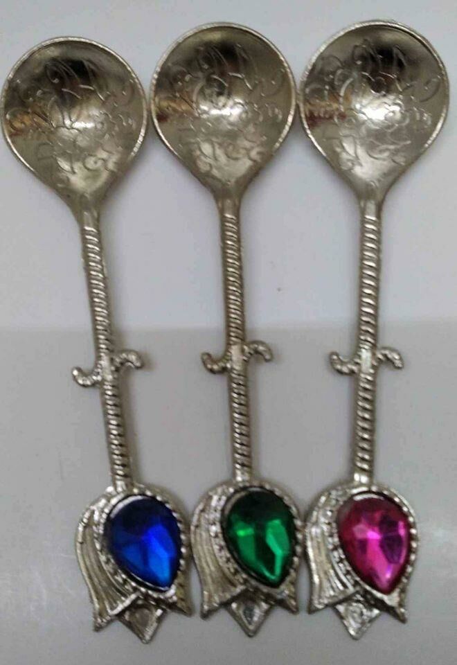 Metal Dekoratif Osmanlı Desenli Şekerlik,Baharat Kaşığı B-4