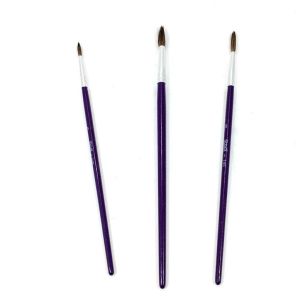 Gerçek Kıldan 3'lü Çok Amaçlı Öğrenci Resim Yapma Fırça Seti Resim Boyama Fırça Takımı