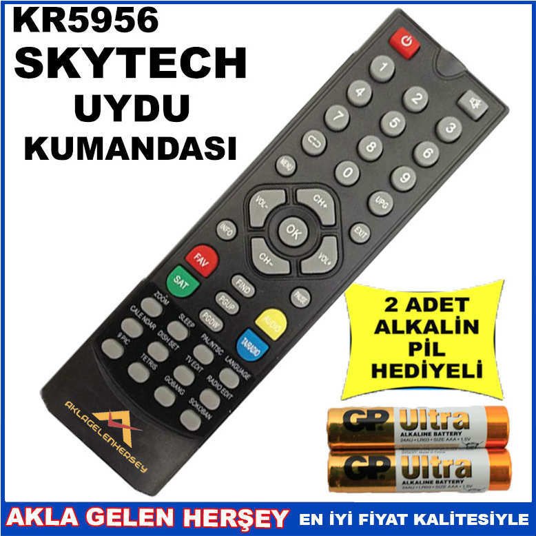 SKYTECH UYDU CİHAZI Receiver KUMANDASI KR5956