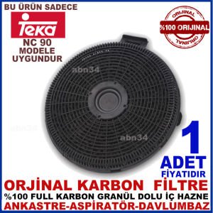 TEKA ANKASTRE DAVLUMBAZ FİLTRESİ Teka NC 90 Model Davlumbaz için Granül Karbonlu Filtre-1015
