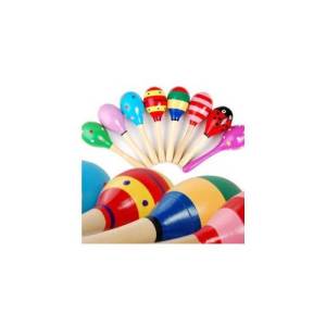 ER278 Marakas Sağlıklı Ahşap Oyuncak