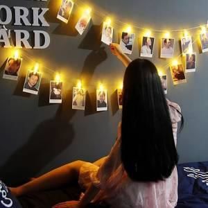 Kalem Pille Çalışan 2mt Mandallı Dekoratif Led Işık Sunum Mandalı