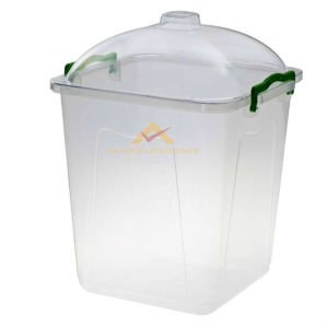 21 LİTRE KRİSTAL FANUS KAPAKLI ELİTE GIDA KABI