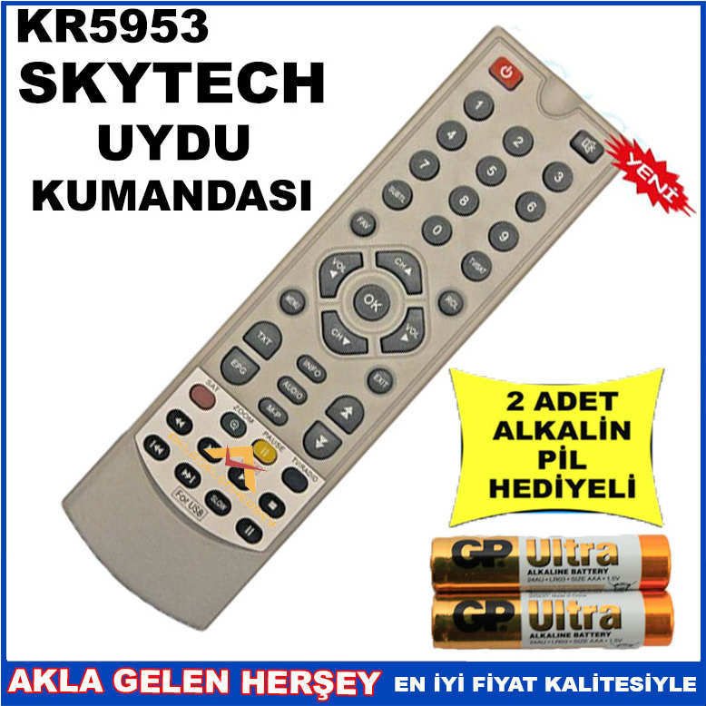 SKYTECH UYDU CİHAZI Receiver KUMANDASI KR5953