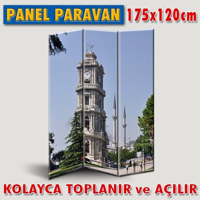 GÖRSELLİ KATLANIR PANEL BÖLME SİSTEMİ-İST. DOLMABAHÇE SAAT KULESİ
