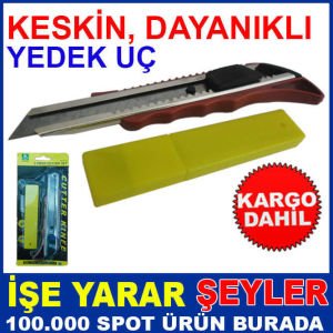 KESKİN YEDEK UÇLU KIRMIZI RENK MAKET BIÇAĞI KD-3