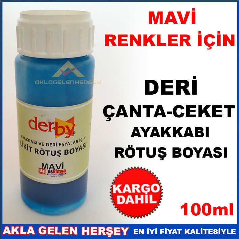 MAVİ RENK ÇANTA CEKET AYAKKABI RÖTUŞ BOYASI -2