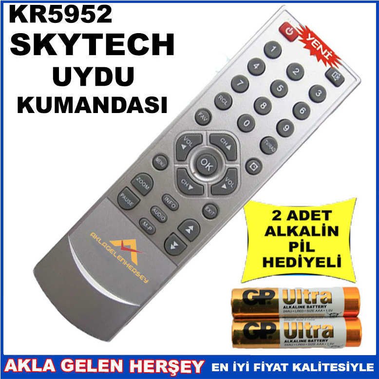 SKYTECH UYDU CİHAZI Receiver KUMANDASI KR5952
